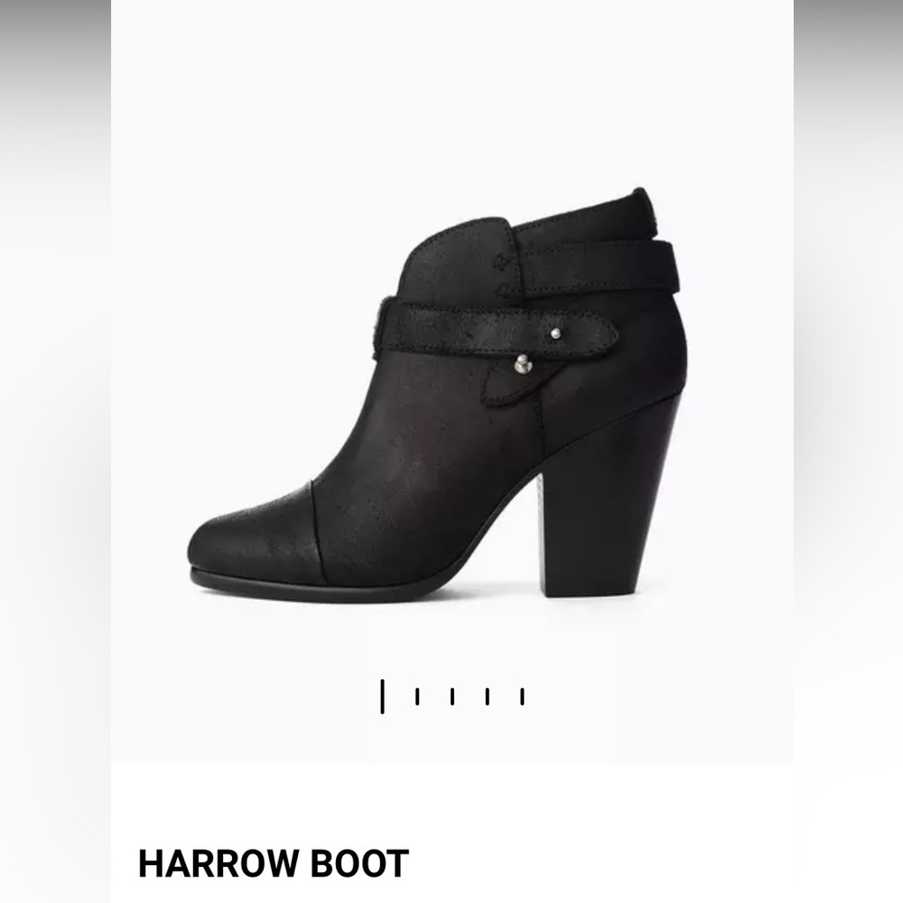 Rag & Bone Harrow black booties (37.5)